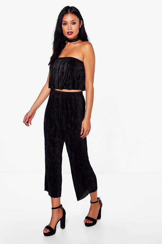 Antonia Pleated Bandeau and Culotte Co-ord